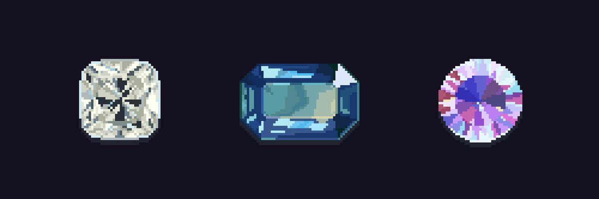 キラキラ光る宝石をドットで描きましょう｜Morley / ﾓｰﾘｨ