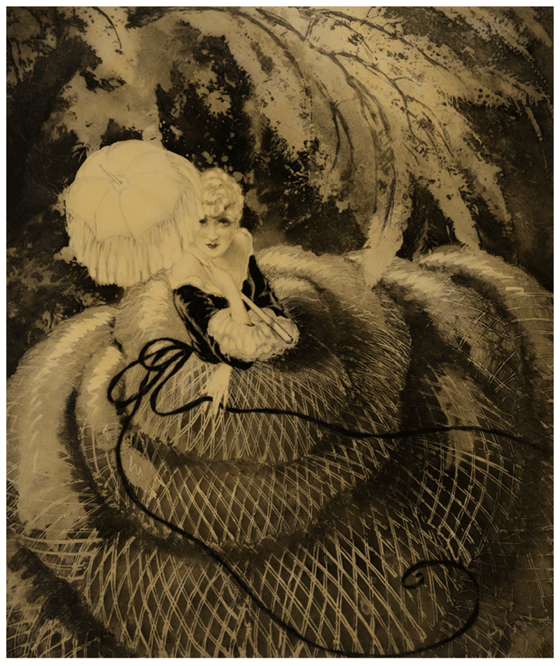 【真作】　マリアンヌ　エッチング　銅版画　夫人と猫　ルイ・イカール　美人画　猫 真作】マリアンヌエッチング銅版画夫人と猫ルイ・イカール美人画猫