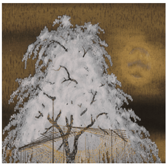 加山又造】 木版画「夜桜」 1993年 査定 買取 致します。｜井浦歳和