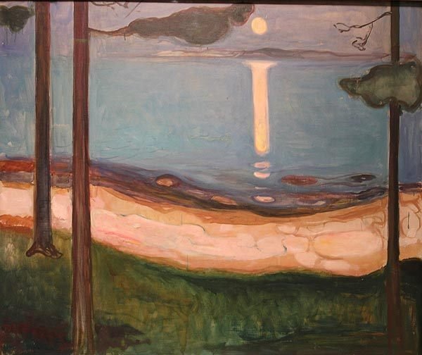 月を眺める ‐ムンクの絵画から‐｜ともしび