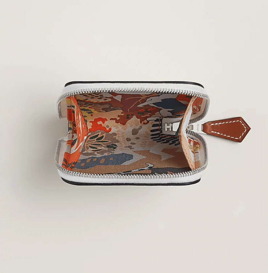 【HERMES】 開けるたびにシルク柄が素敵☆Silk'In コインケース 美しすぎる!】エルメスのシルクインコインパース 小銭入れ|藍衣