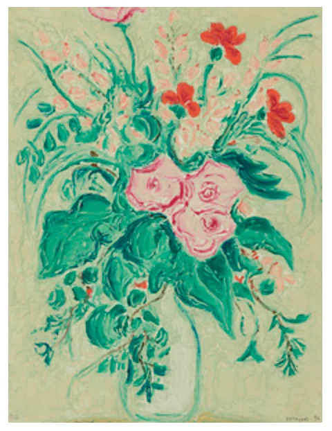 アンドレ・コタボ】 版画 / カーボランダム 「赤い百合の花束」 1994年 アンドレ・コタボ】 版画 / カーボランダム 「赤い百合の花束」 1994年