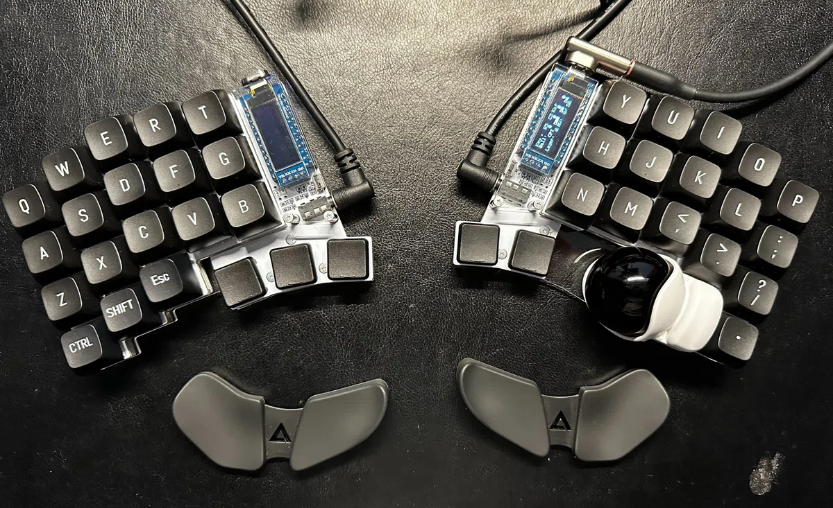 無線化 39 組み立て済み Keyball やぼった
