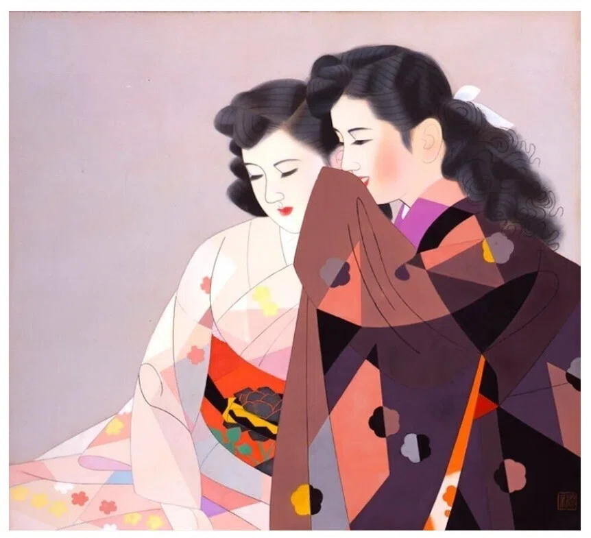 伊藤深水 A-26 濃 七福神 布袋