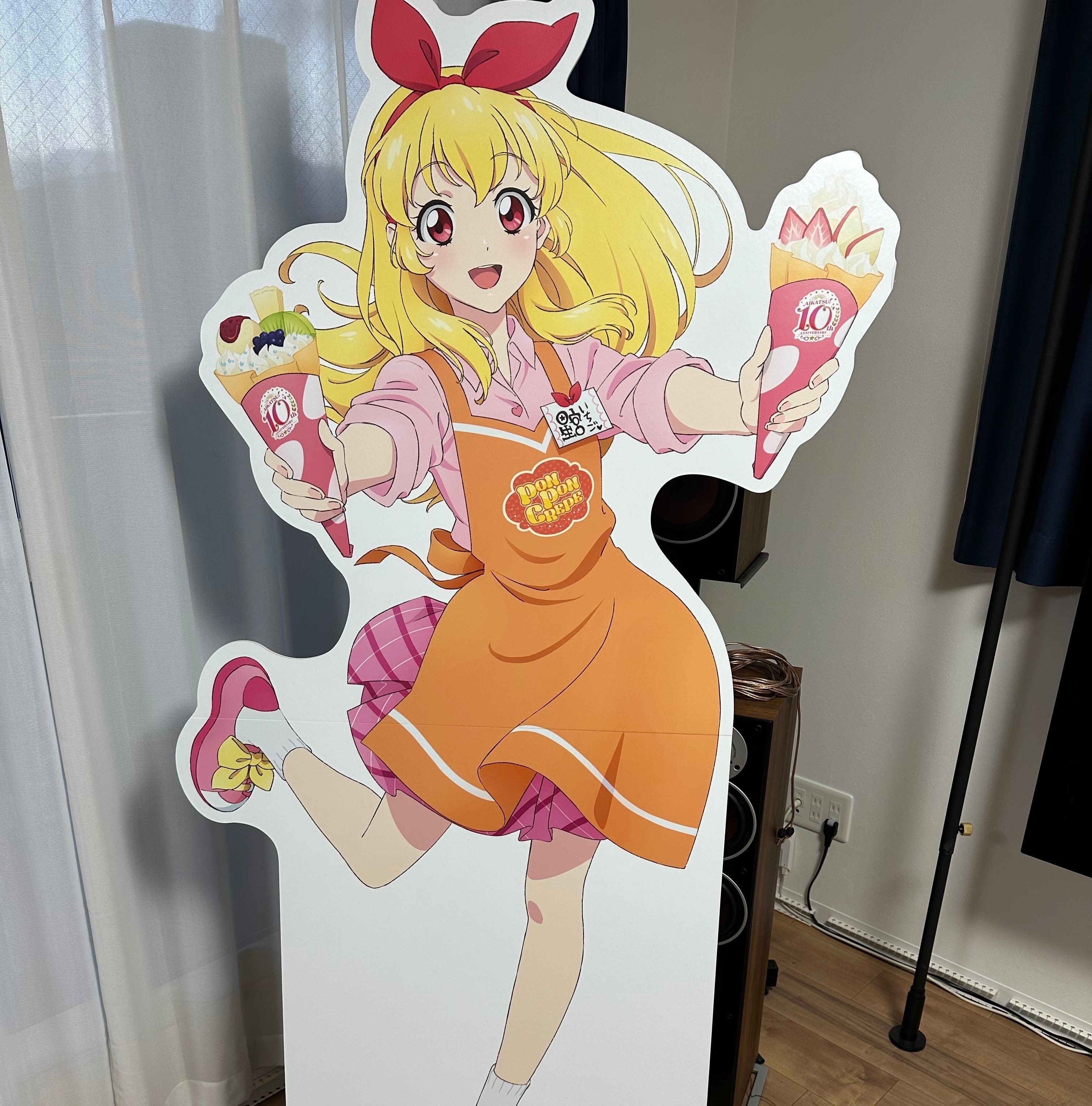 星宮いちご アイカツ！×マリオンクレープ ポンポンクレープ等身大ポップ アイカツ！』×マリオンクレープ ポンポンクレープ等身大ポップ