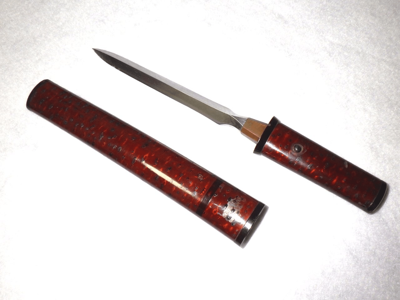 合法（登録不要）サイズ 変わり拵え短刀（短刀 現入斎信行 慶応