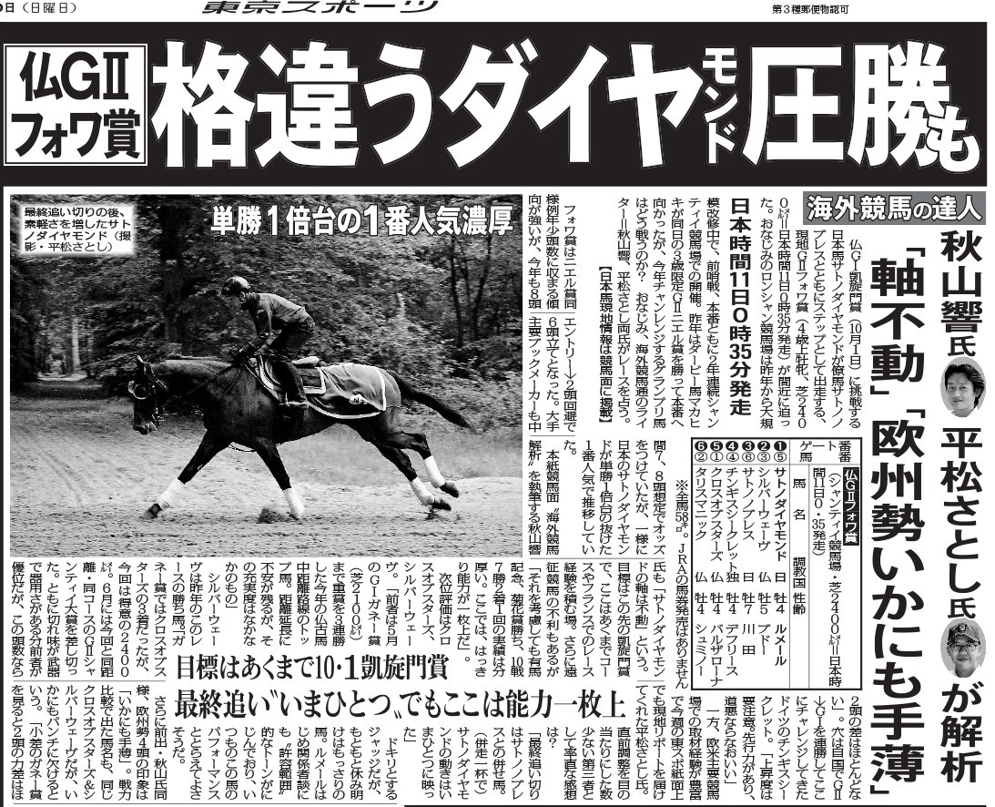 ゴルシ発言による〝説〟は史実通り？アニメ「ウマ娘」を「東スポ」で