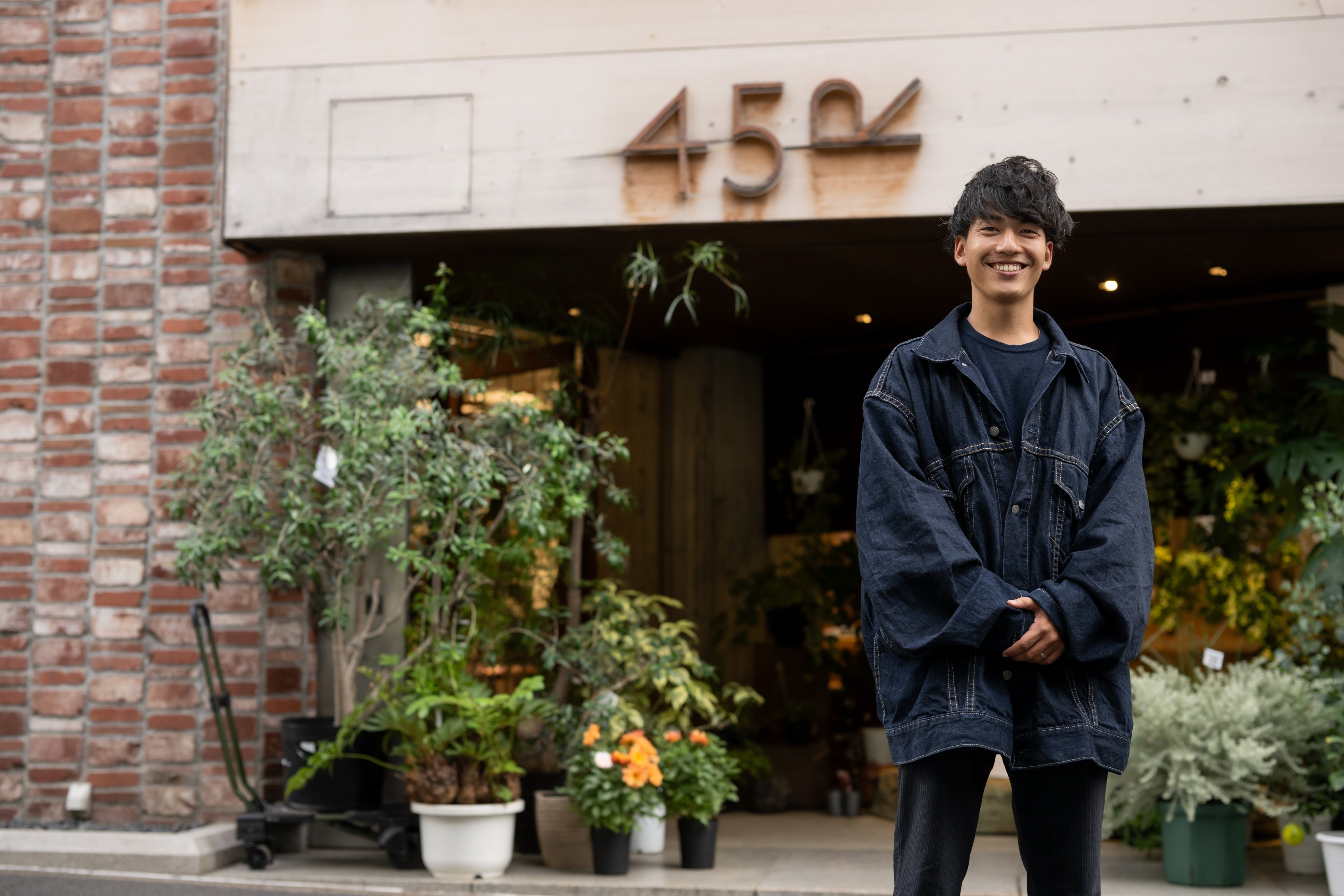 45rpm フォーティファイブアールピーエム リブ長刺繍パーカー 日本製