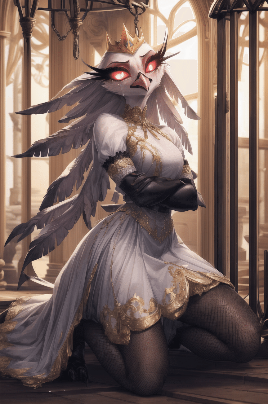 PixAIの悪魔的な選択: 『ヘルヴァボス』四つの素晴らしい絵画が大放送