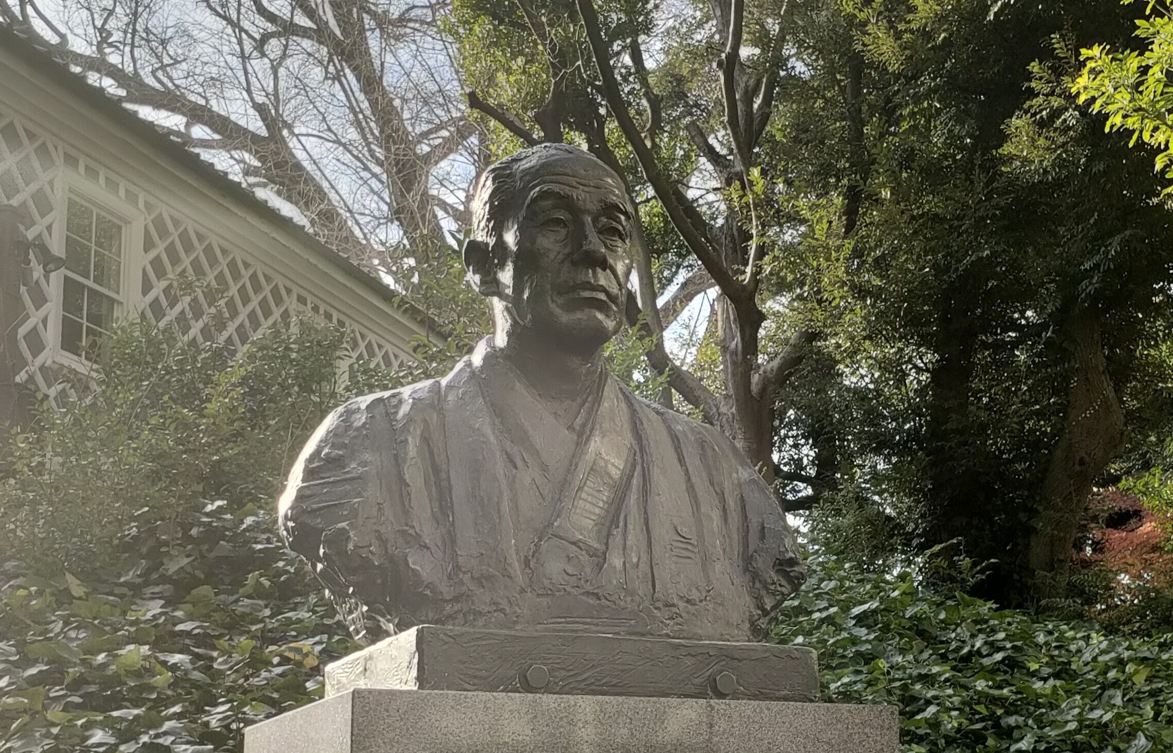 ☆福沢 諭吉 ブロンズ像 柴田 佳石作 福沢諭吉 胸像 ブロンズ像 銅像 柴田