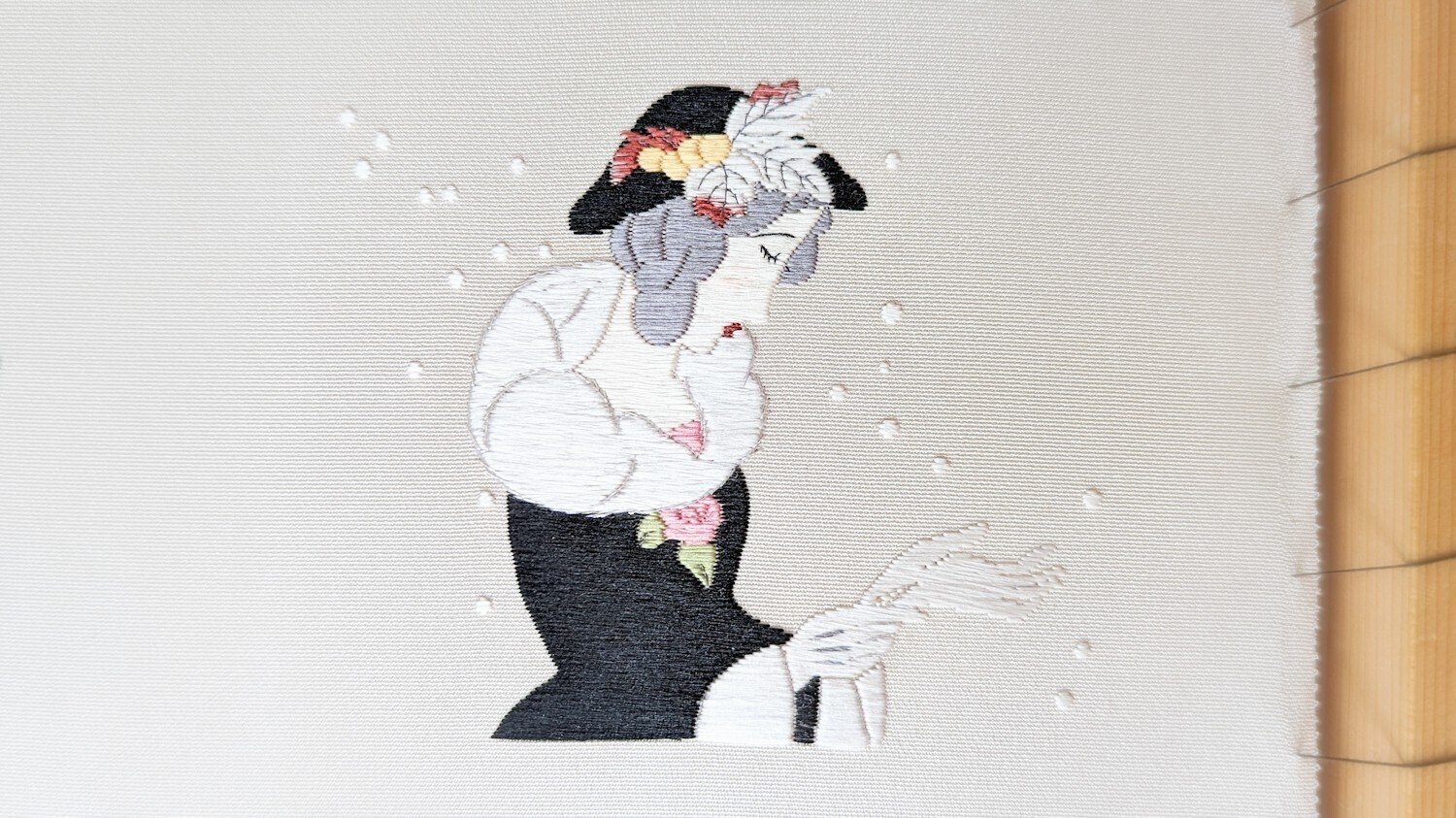 大正ロマン - DEC 竹久夢二 冬「雪の風」 ED 262 直筆サイン
