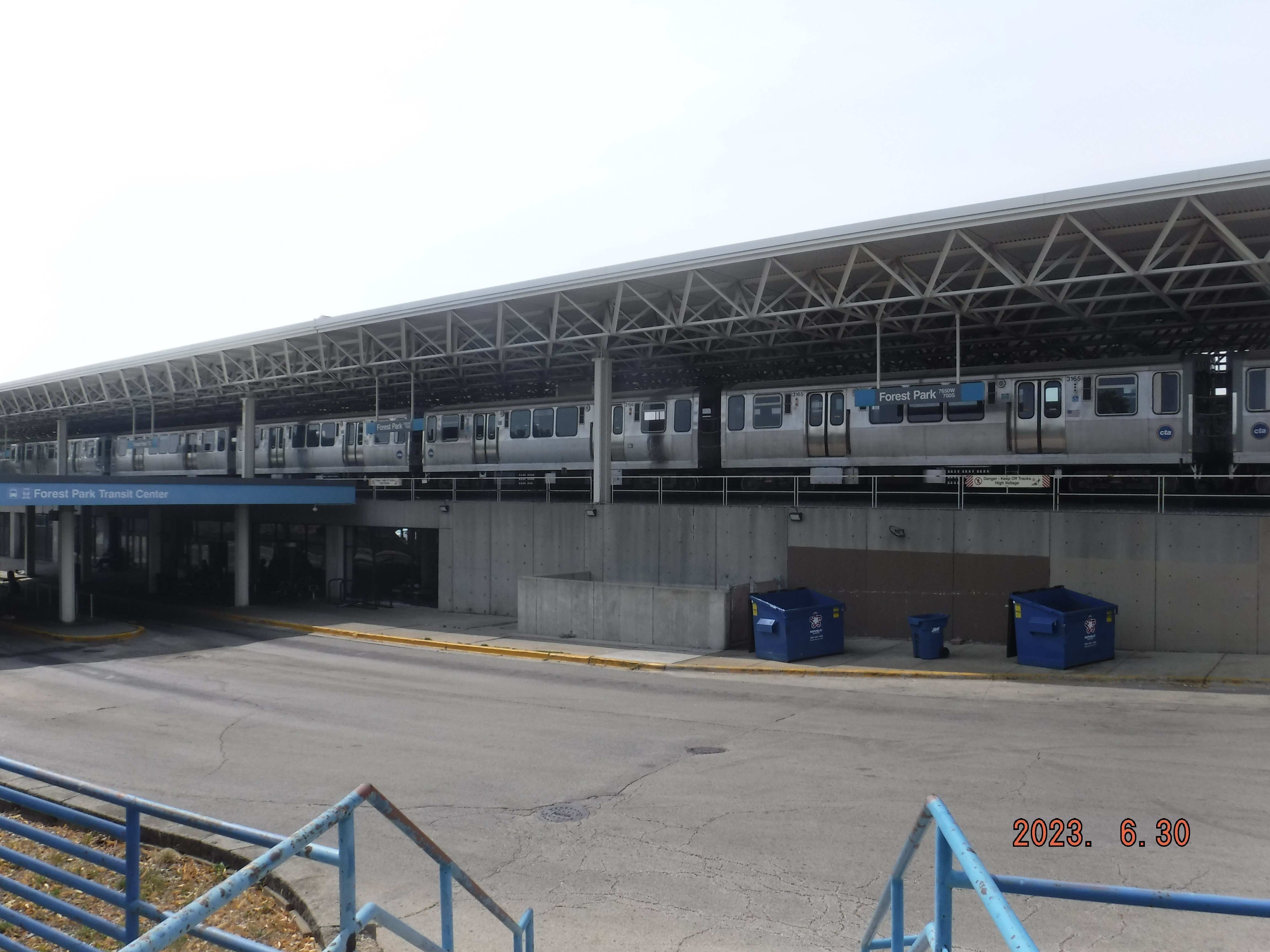 アメリカ横断27日目フォレストパーク駅 シカゴCTAブルーライン