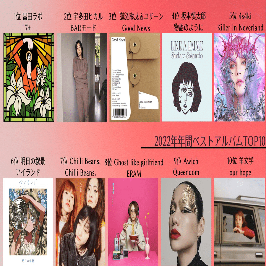 2023年年間ベストアルバムTOP10（邦楽編）｜とよ