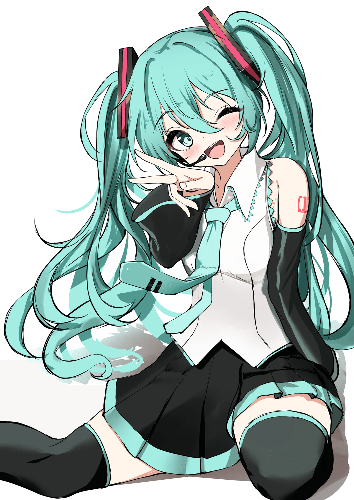 初音ミク描いてみた(アドカレ)｜ニシキアナゴ