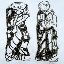 学芸美術 画家の心 第38回「棟方 志功 釈迦十大弟子 須菩提の柵 舎利