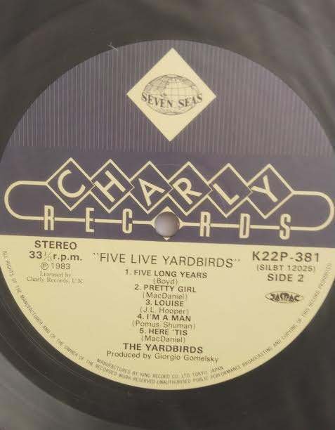 レコード新品同様!1970年発売 ヤードバーズ・イン・コンサート クラプトン Blues Rock】Eric Clapton + Yardbirds エリック・クラプトン