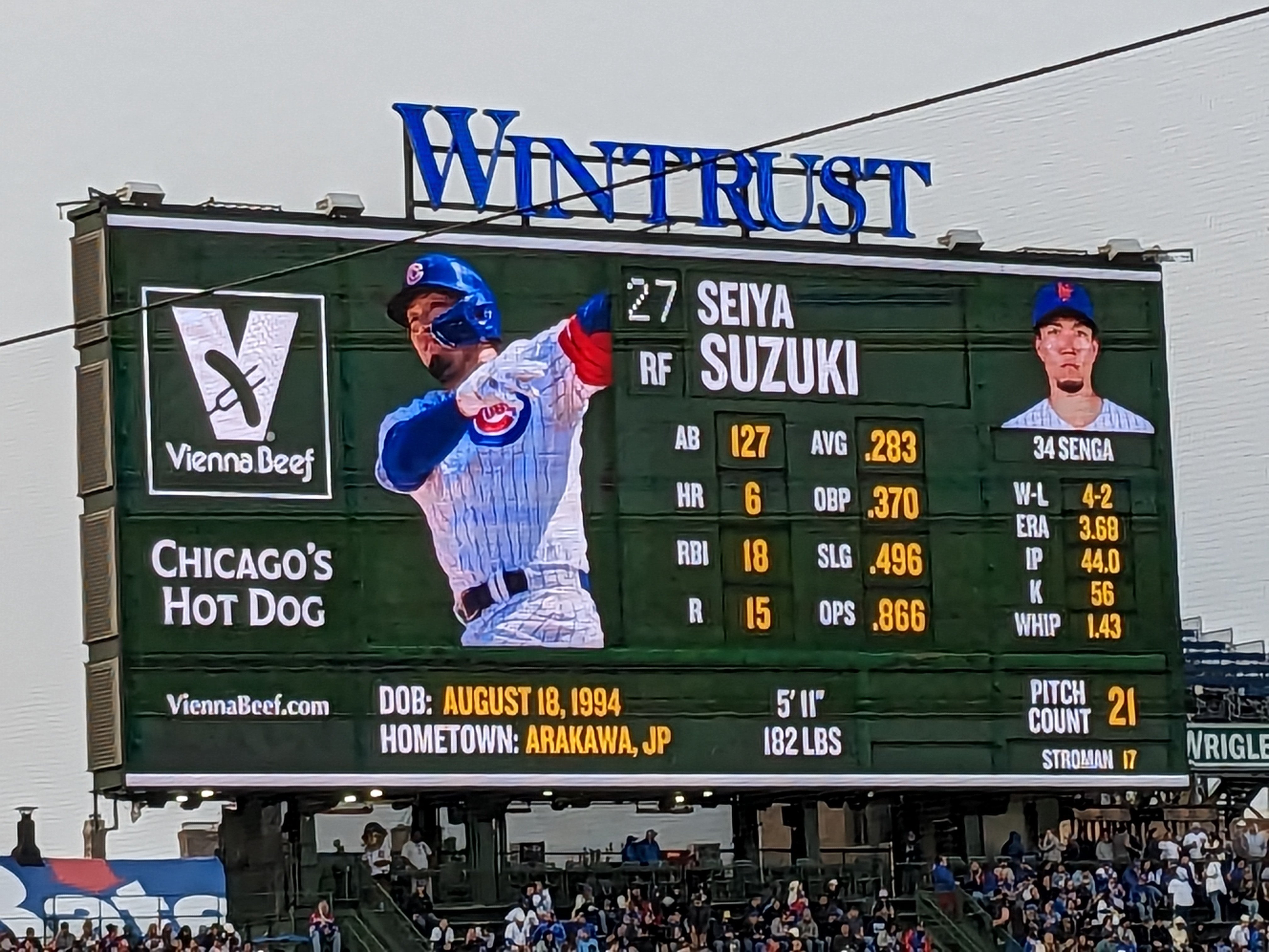 MLB全30球場30日連続観戦 06.CHC観戦｜なかゆき