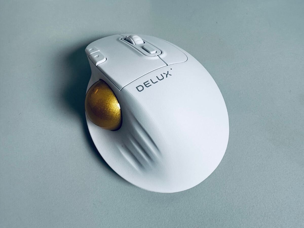 白いトラックボールマウスで安いのを探しているならDELUX MT1DB