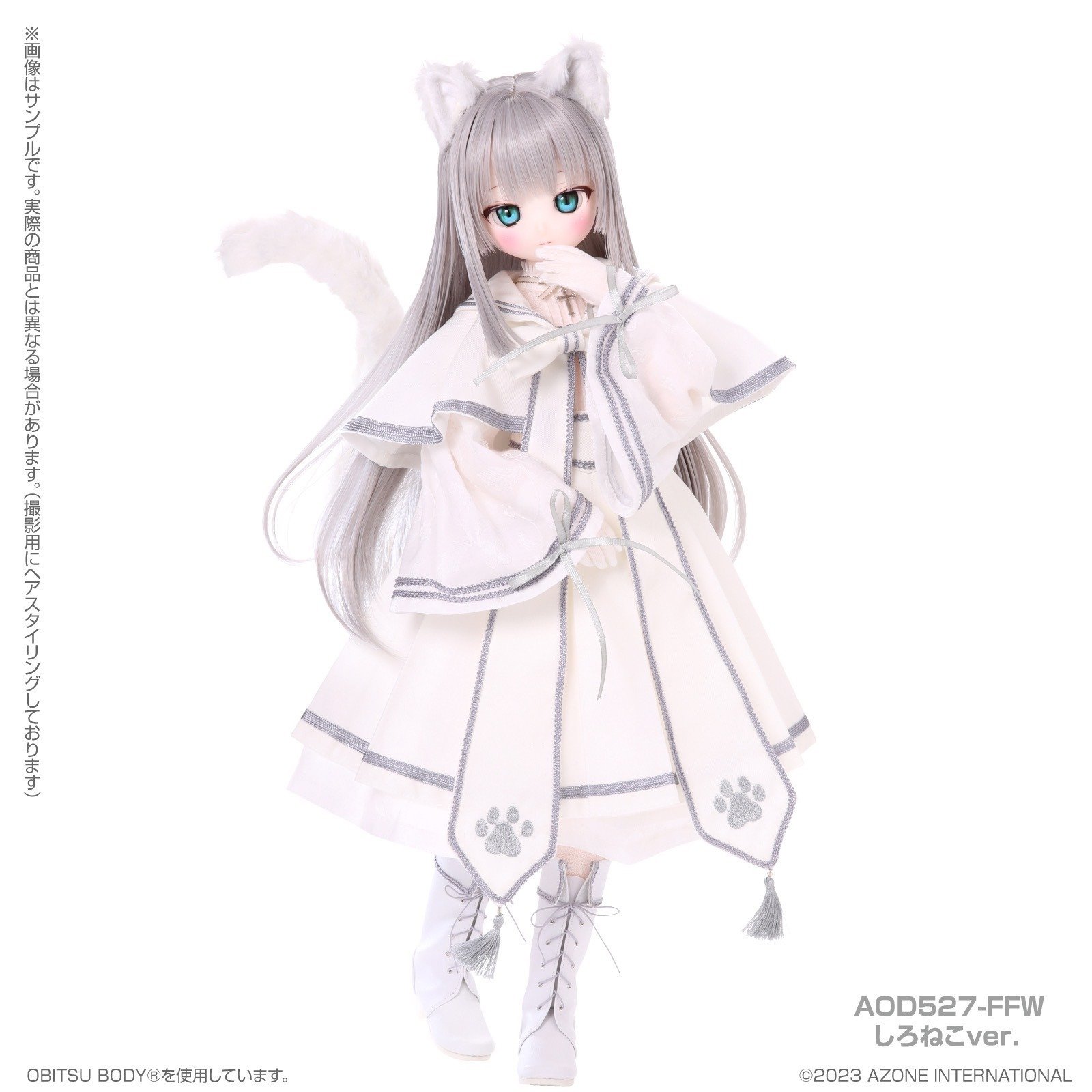 ②猫の日♡限定m(=✧ω✧=)m✧ ✧ ✧ 白猫♡白猫　猫ひな人形 白猫♡白猫 猫のお雛様【大】 (*´꒳`*)♡ （白猫の子猫の特徴と