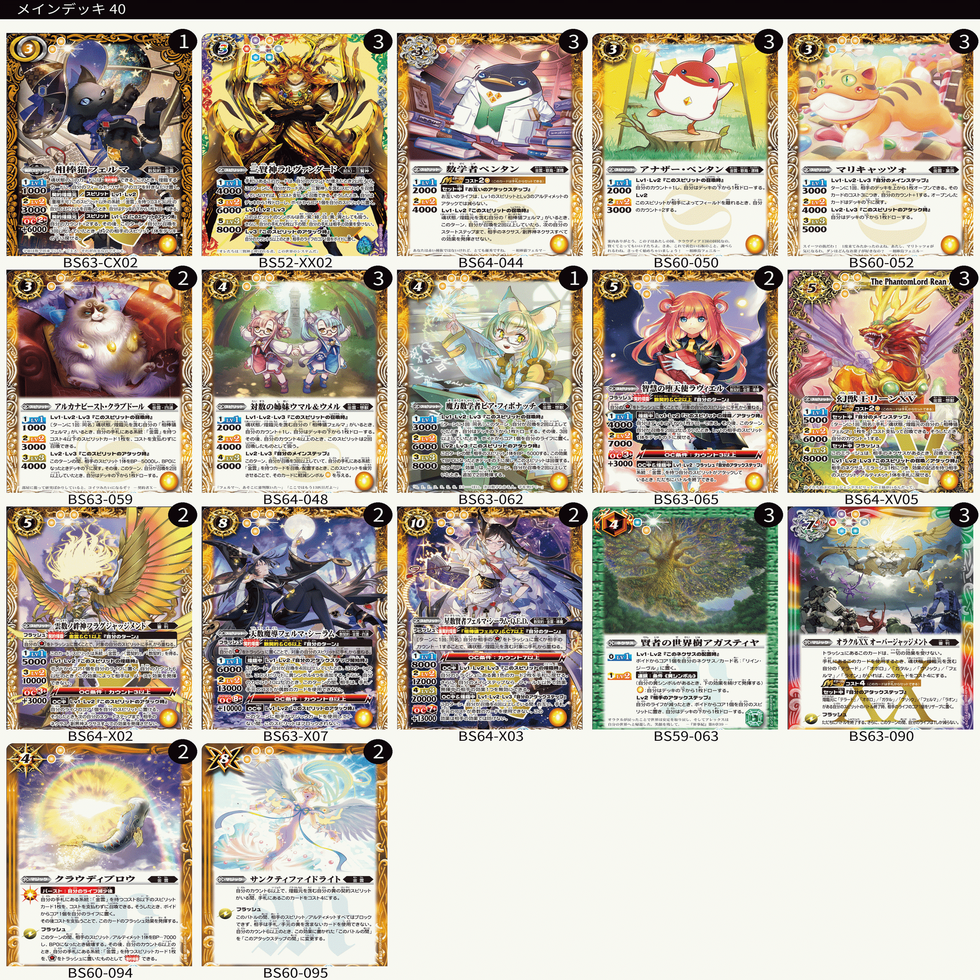 数契約デッキリスト置き場｜鈴スピch