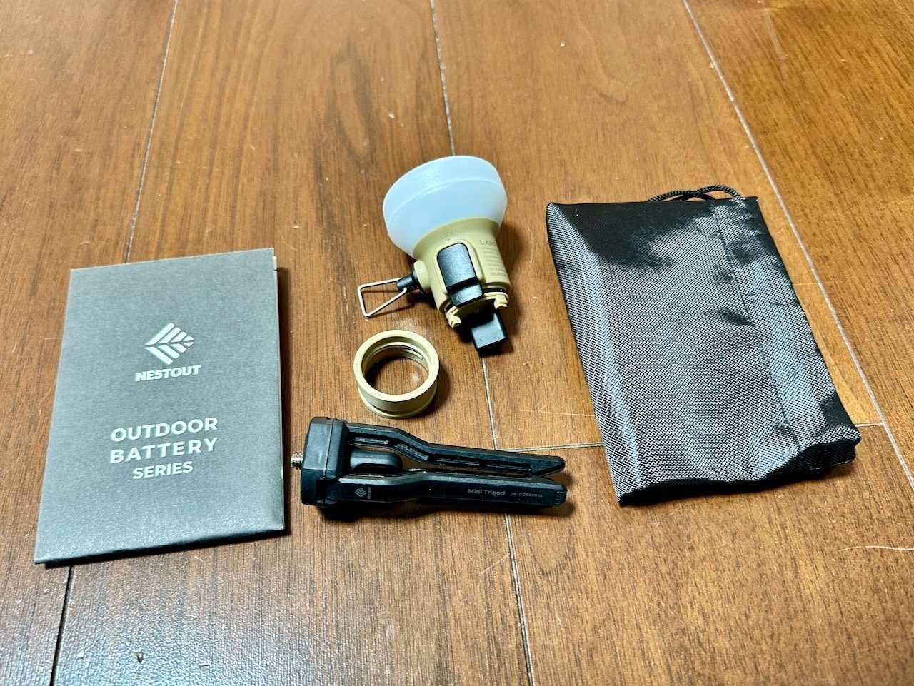 NESTOUT モバイルバッテリー ＆ LEDランタン LAMP-1 セット ELECOM エレコム LEDランタン NESTOUT LAMP-1 MAX350lm LED