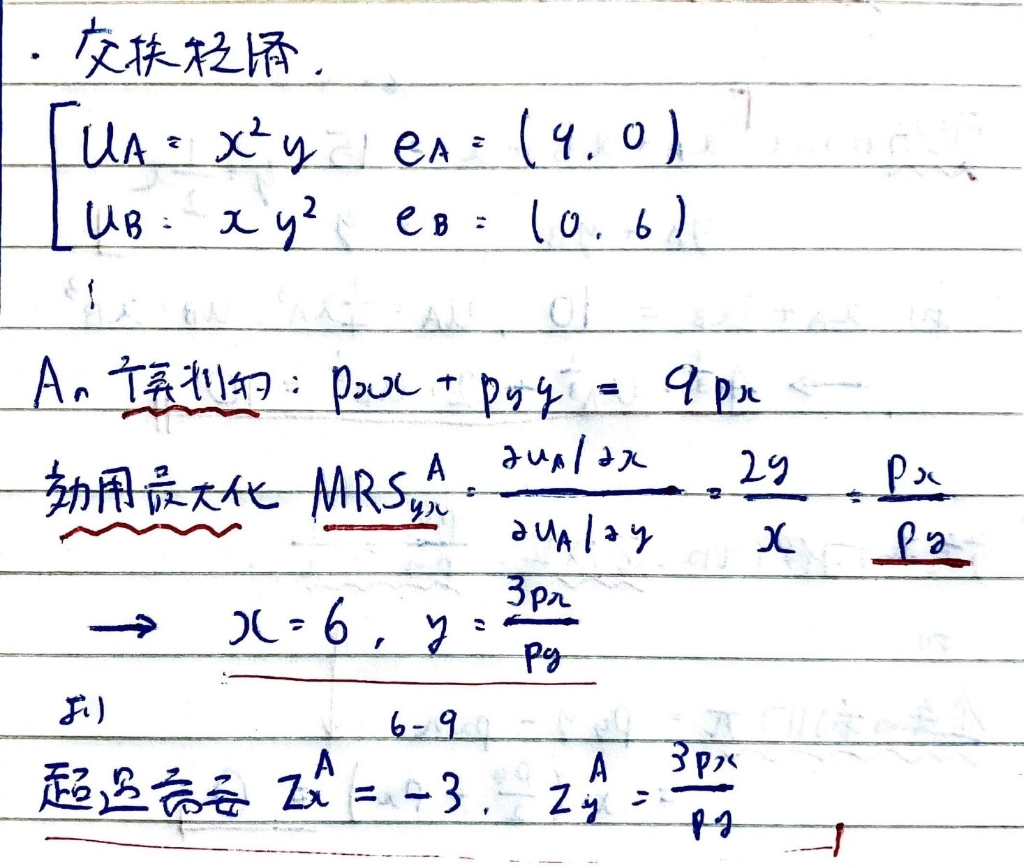 書記が経済やるだけ#11 交換経済・生産経済の一般均衡分析-2 書記が経済やるだけ#11 交換経済・生産経済の一般均衡分析-2