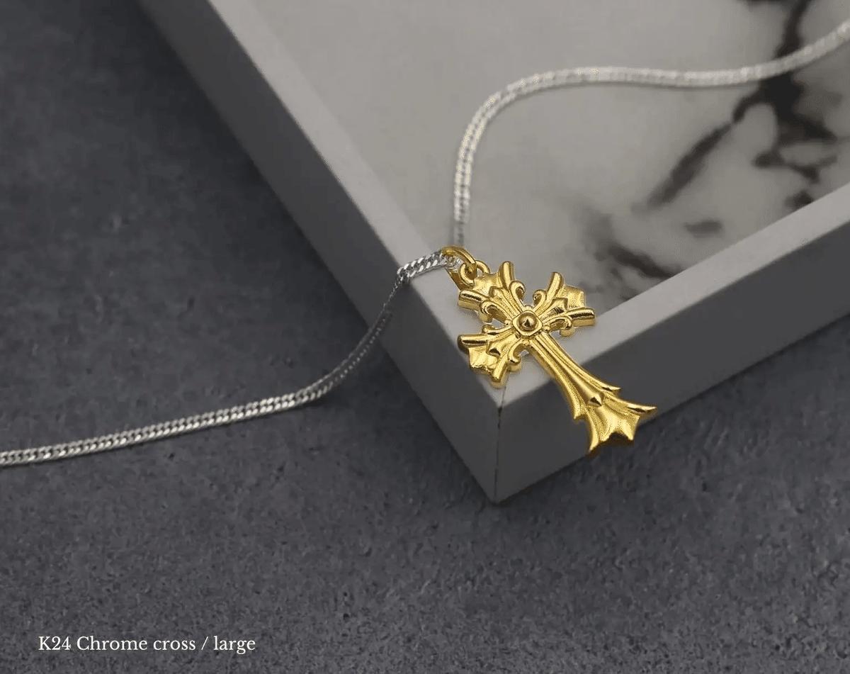 世界的に価値のある素材で、最強の「純金のクロスペンダント」が誕生  