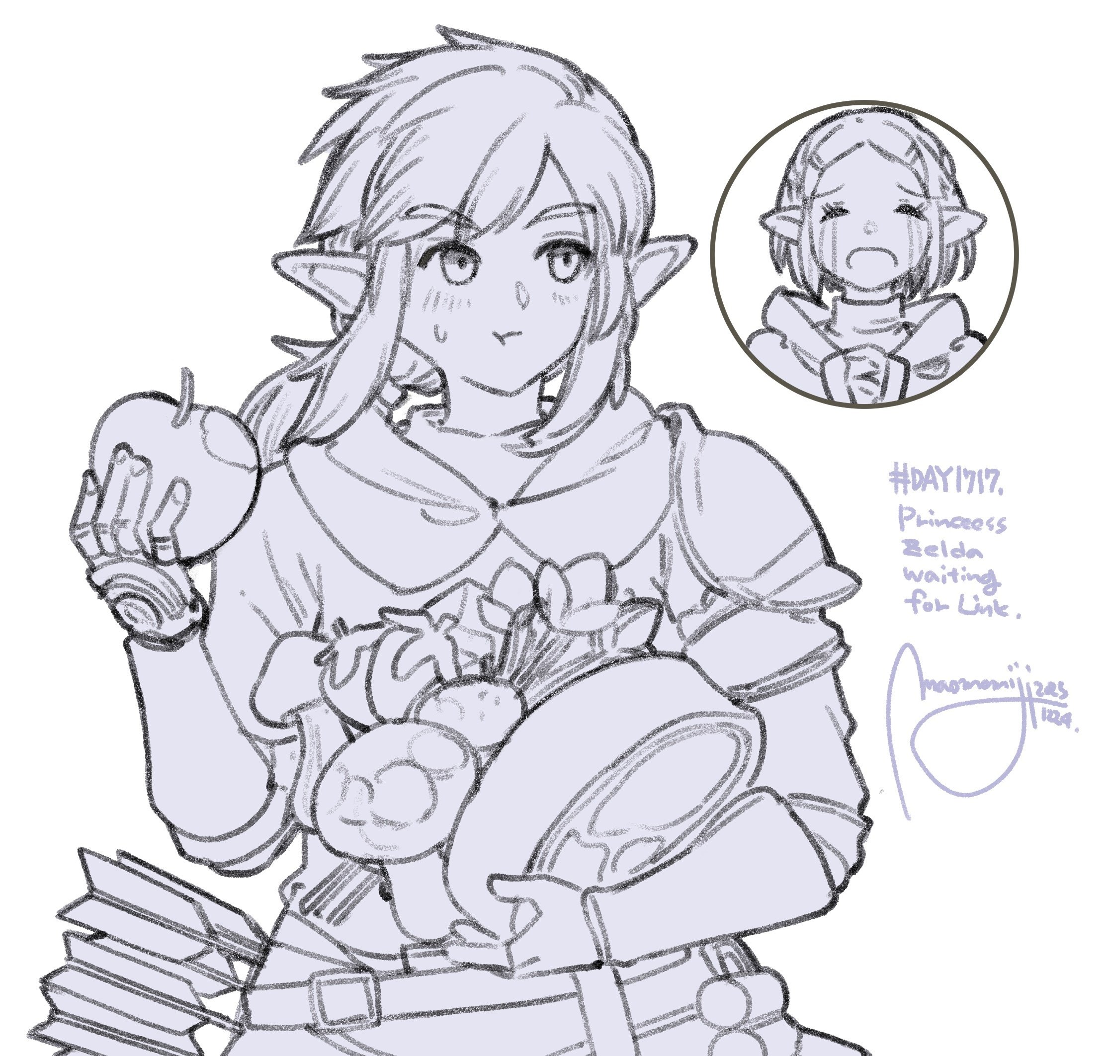 1717:「ゼルダは貴方を待っています」』｜もみじ真魚/MaoMomiji