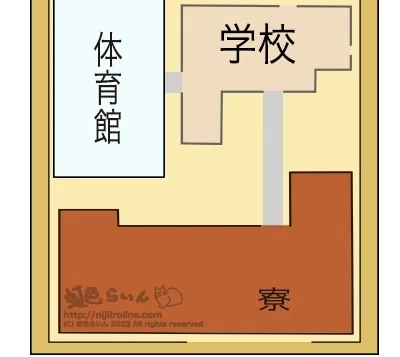 第9章、寮（3階1番奥の部屋、夢の中）ー1「地図を渡したでしょ。」｜虹色らいん