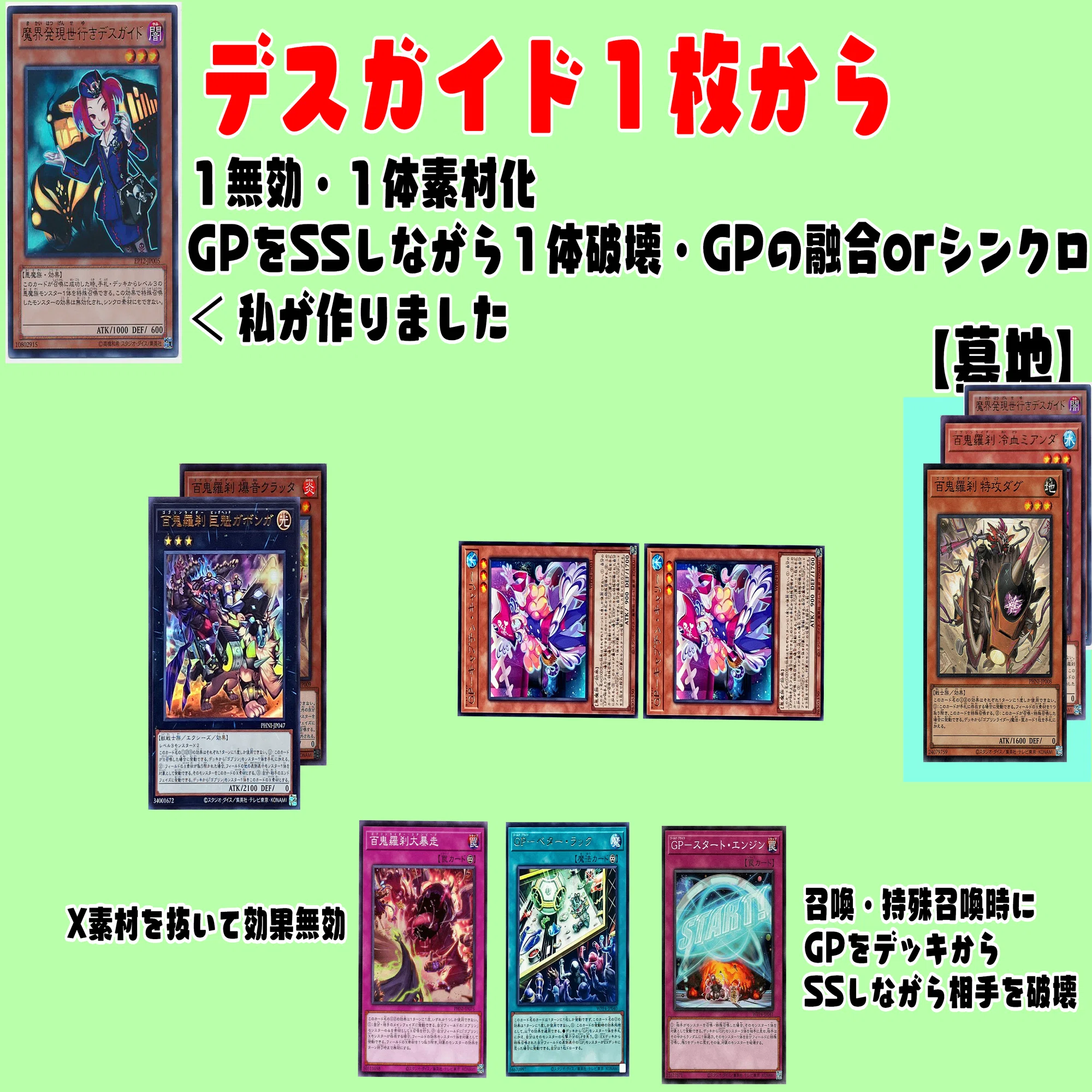 遊戯王】百鬼ノ矜持-Goblin'sPride-｜シンキー⚖️罪鍵決闘
