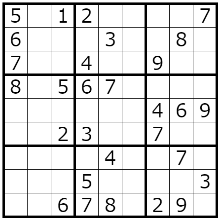 2023/12/25出題のナンプレの解説｜izkdic