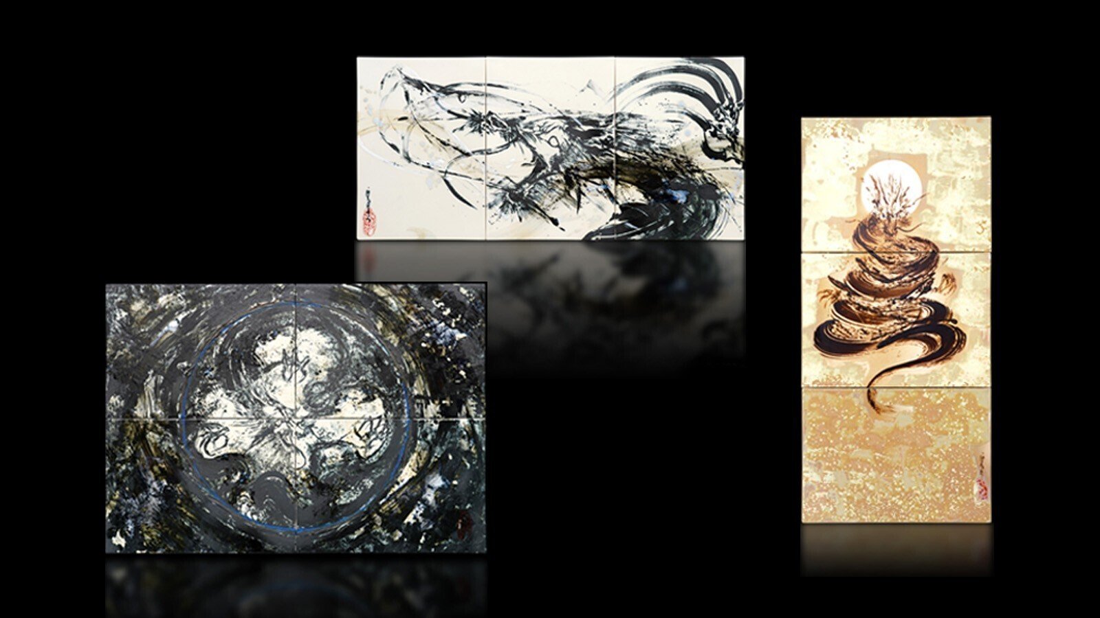 新作陶墨画】祈りの龍 8作品を公開！｜西元祐貴