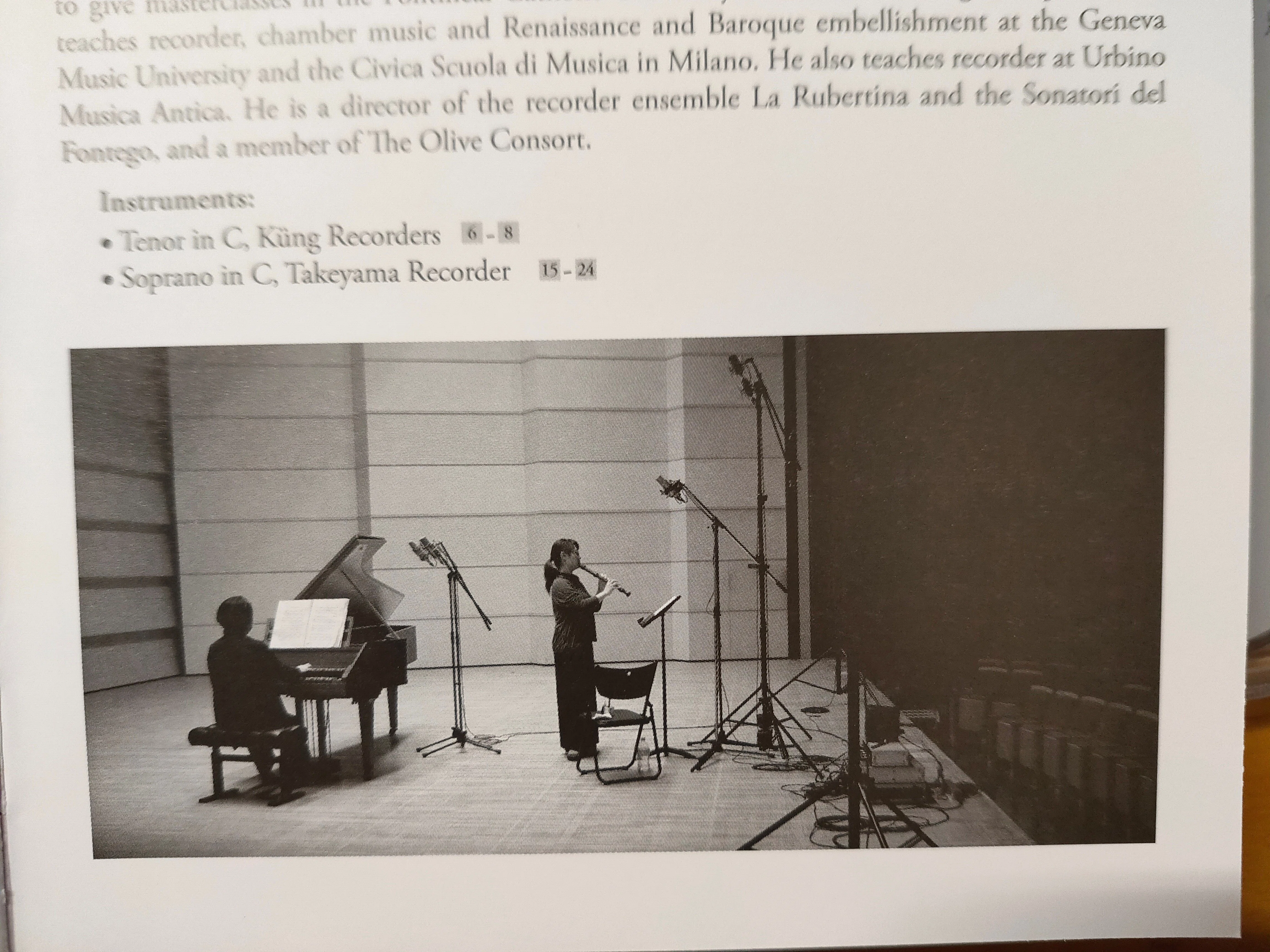 高橋明日香さんのリコーダーCDが完成しました。｜Michiyo Honma (本間