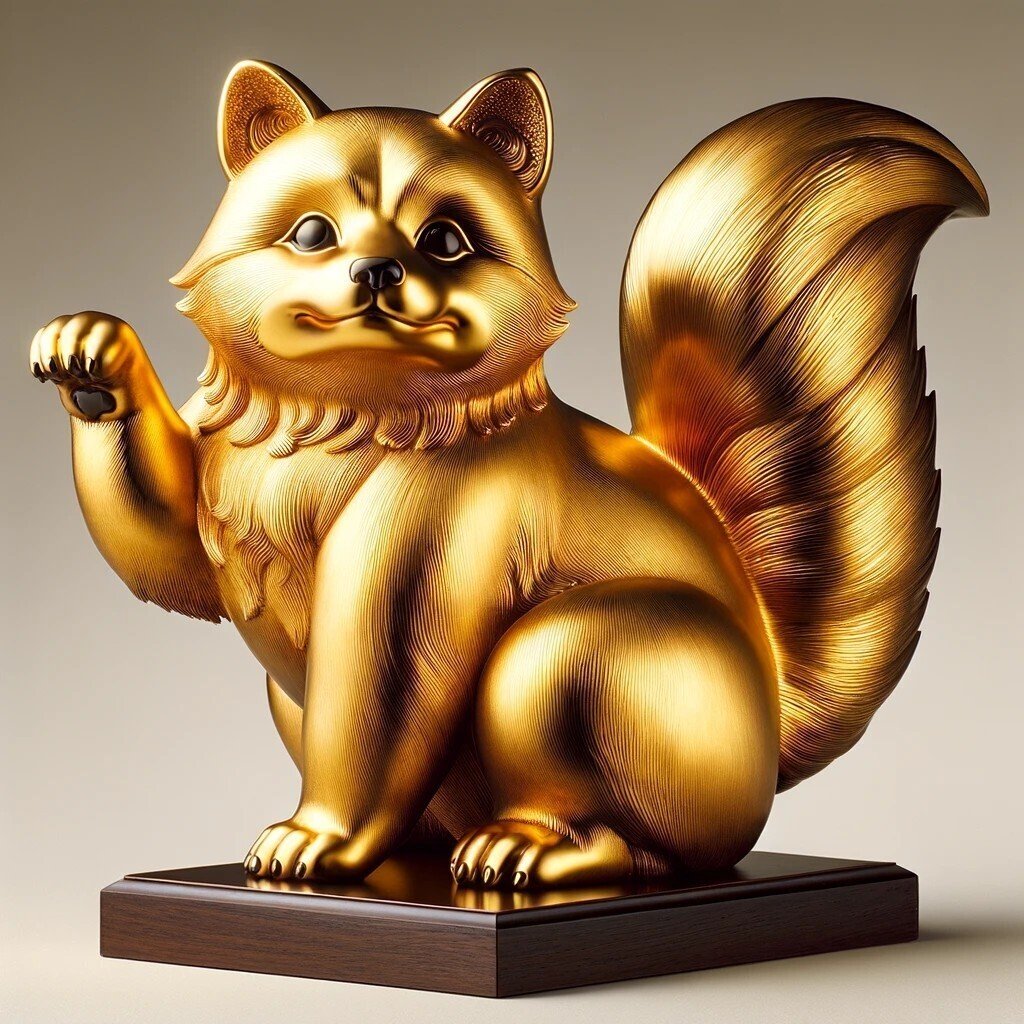招き猫だけじゃない【招き】の世界。➡純金で作ってみる。｜株式会社