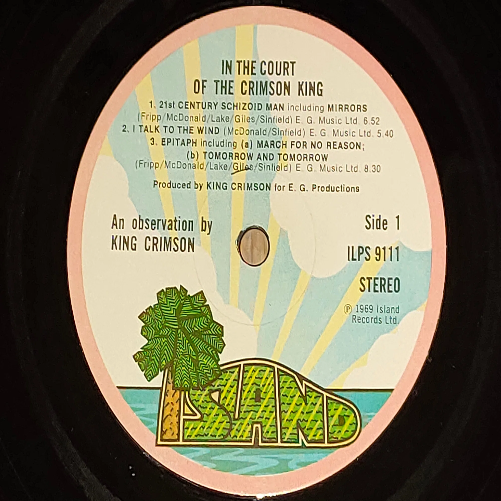 In The Court Of The Crimson King】(1969) King Crimson アナログ 