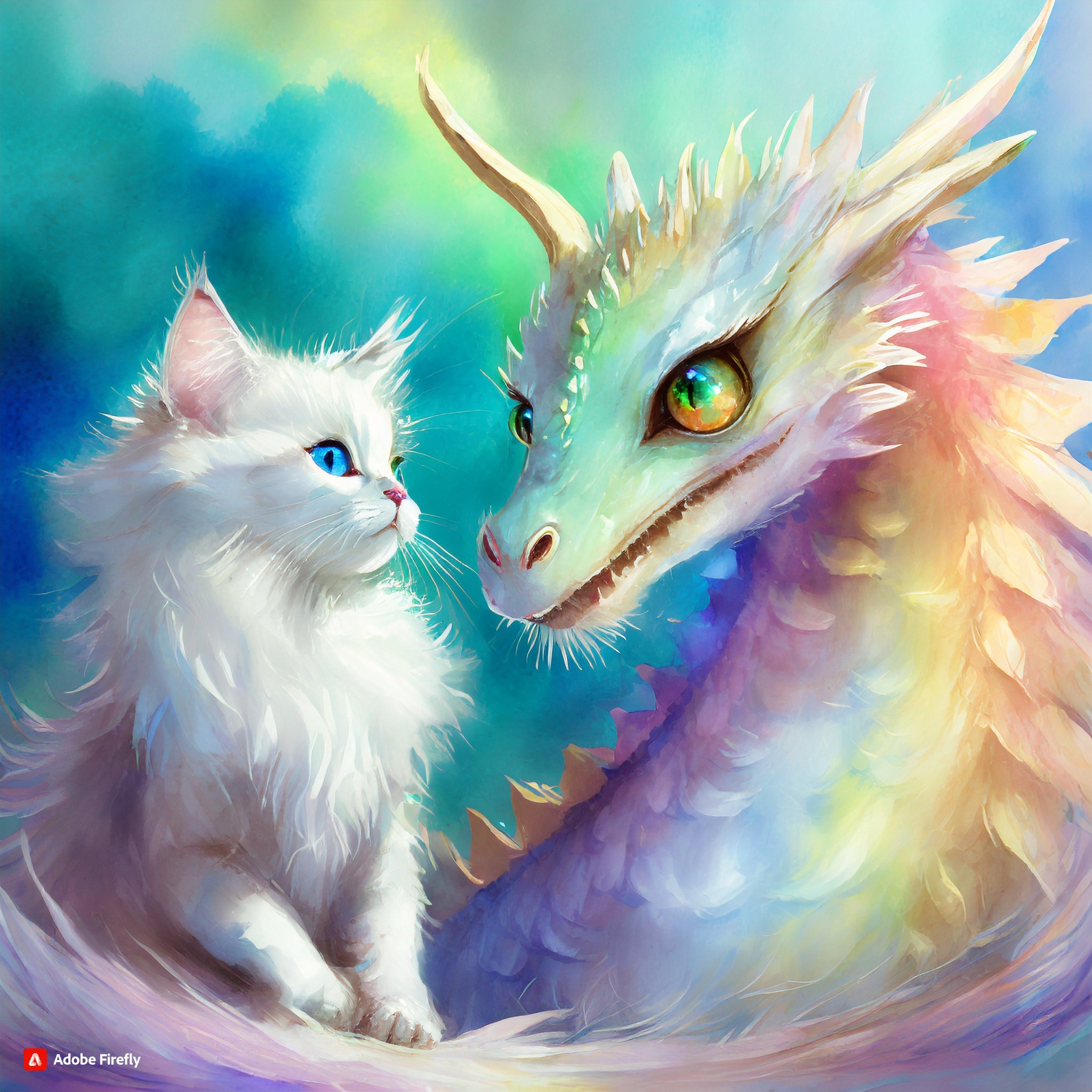 白猫　絵画　イラスト　ドローイング 白猫絵画イラストドローイング