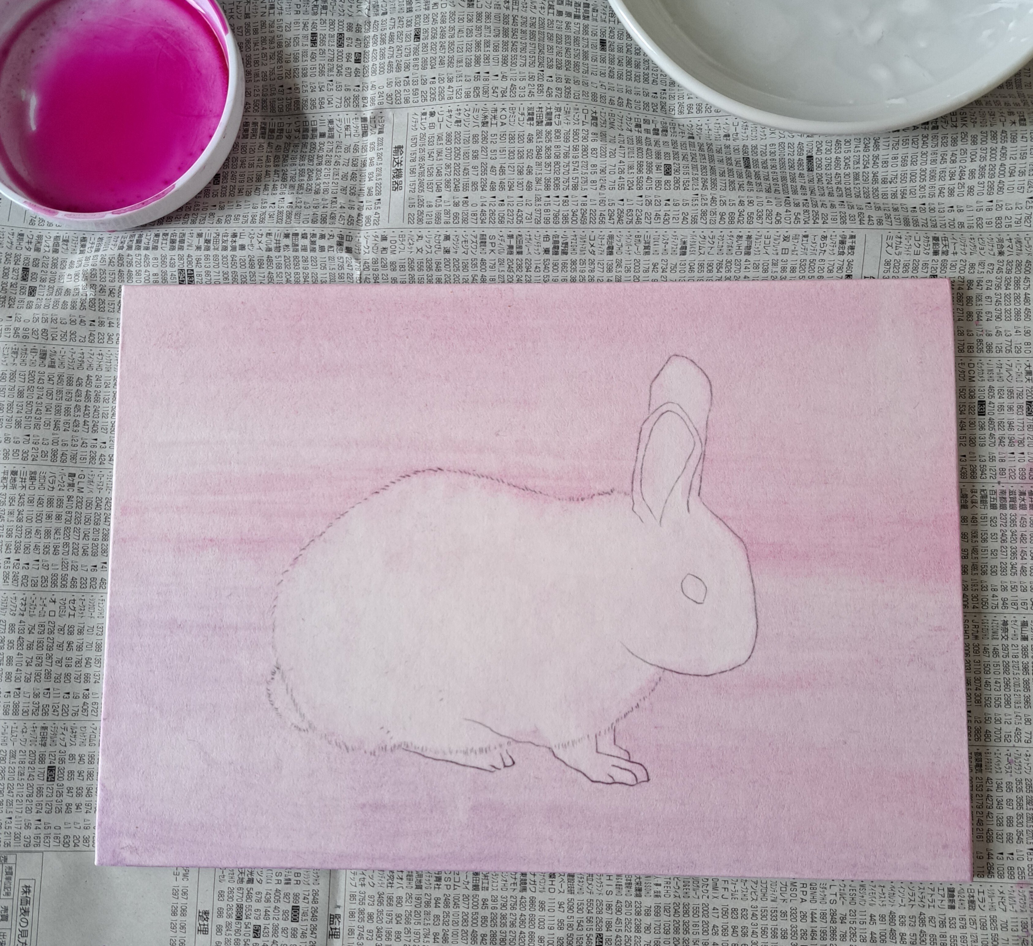 No.50】2023年最後の『ウサギ』の絵(終)｜Kerousa (けろうさ。)