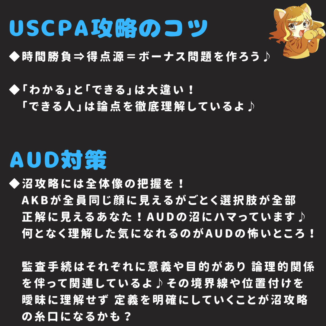 2024新試験対応】USCPA試験対策AUDまとめノート【7か月・750時間