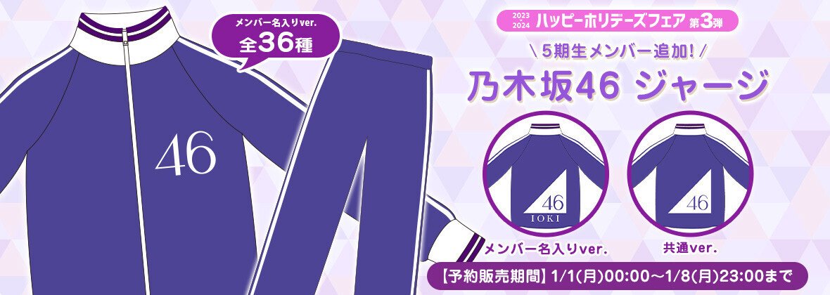 乃木坂46 ジャージ上下セット Lサイズ ノーマルver WebShop限定 【ノーマルver.】乃木坂46 ジャージ上下セット Lサイズ