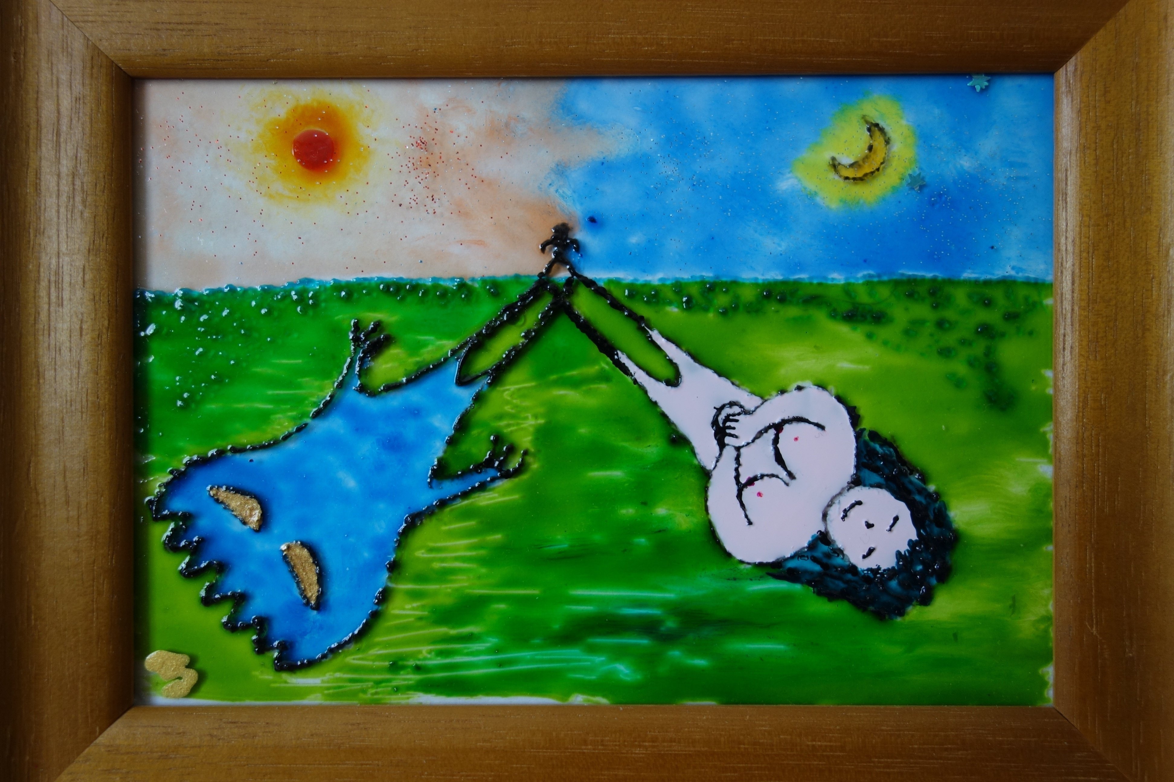 ガラス絵 素人ですがガラス絵にハマりました｜やまあらし