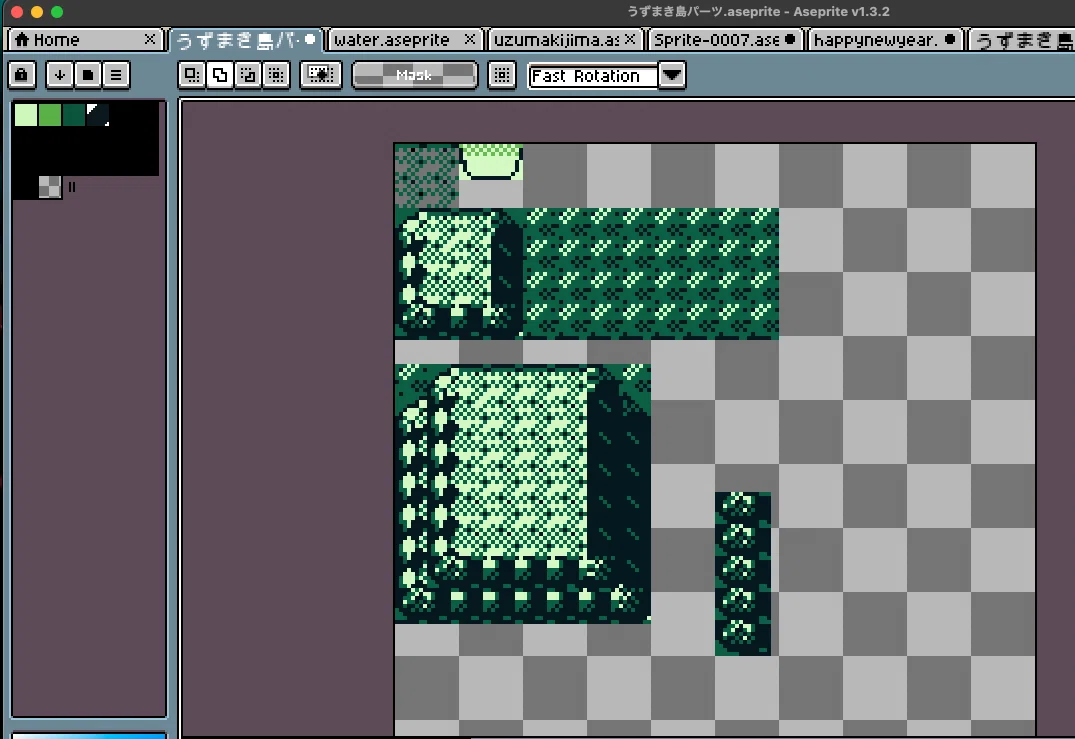 [#12]GB Studio ゲーム制作ログ｜GBVMで背景アニメーションを設定する_Part2｜Melano B(i/y)te Pixels