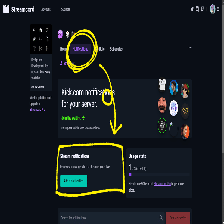 Twitch配信者向け】Discordサーバーで配信通知を出そう｜よしを