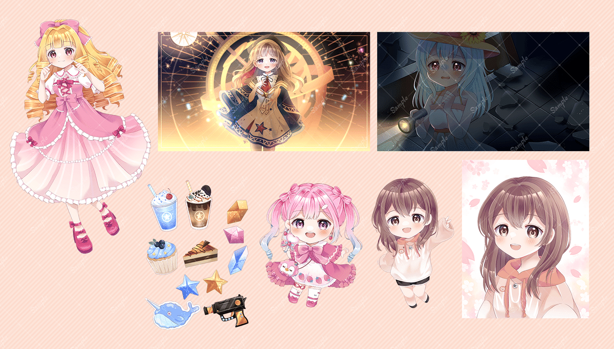 2023年ご依頼イラストまとめ｜みかもち