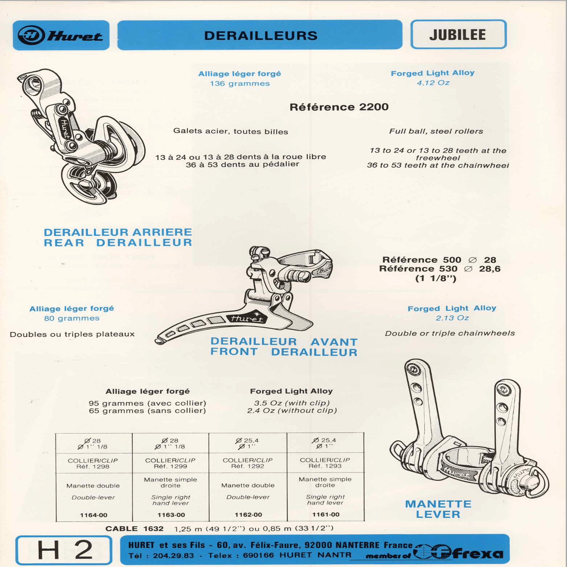 Huret Jubilee RDのモデル変遷｜Aki