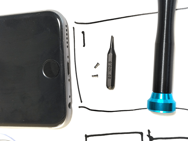 iFactoryのiPhone 6s バッテリー交換キットでバッテリーを交換し