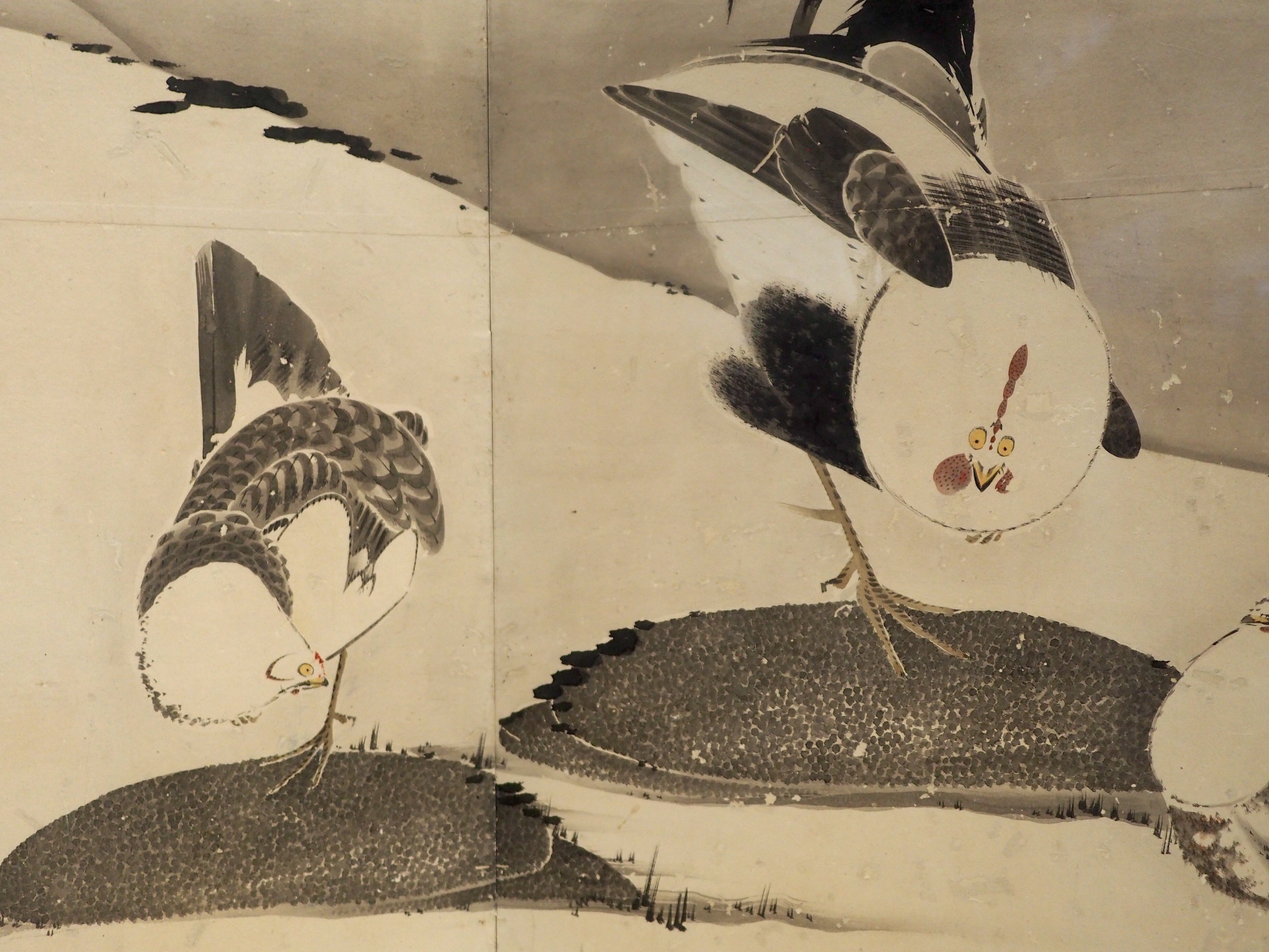 最 安値ホビー・楽器・アート - 松作梅 梅と小鳥 水墨画