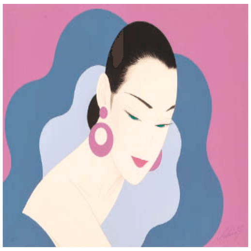 鶴田一郎】 版画 / シルクスクリーン 「When you are smiling」 査定