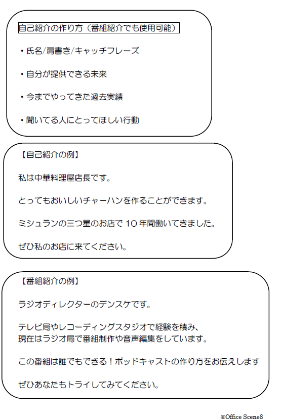S3-2☆自己紹介のテンプレを公開！番組紹介などでも使用できます