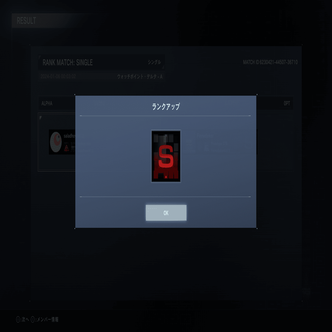 レザショ逆脚でSランクｵﾗｧいったのでいろいろ振り返り｜サラダ放る