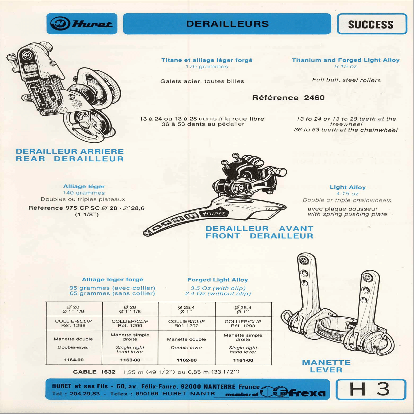Huret Successの変遷｜Aki